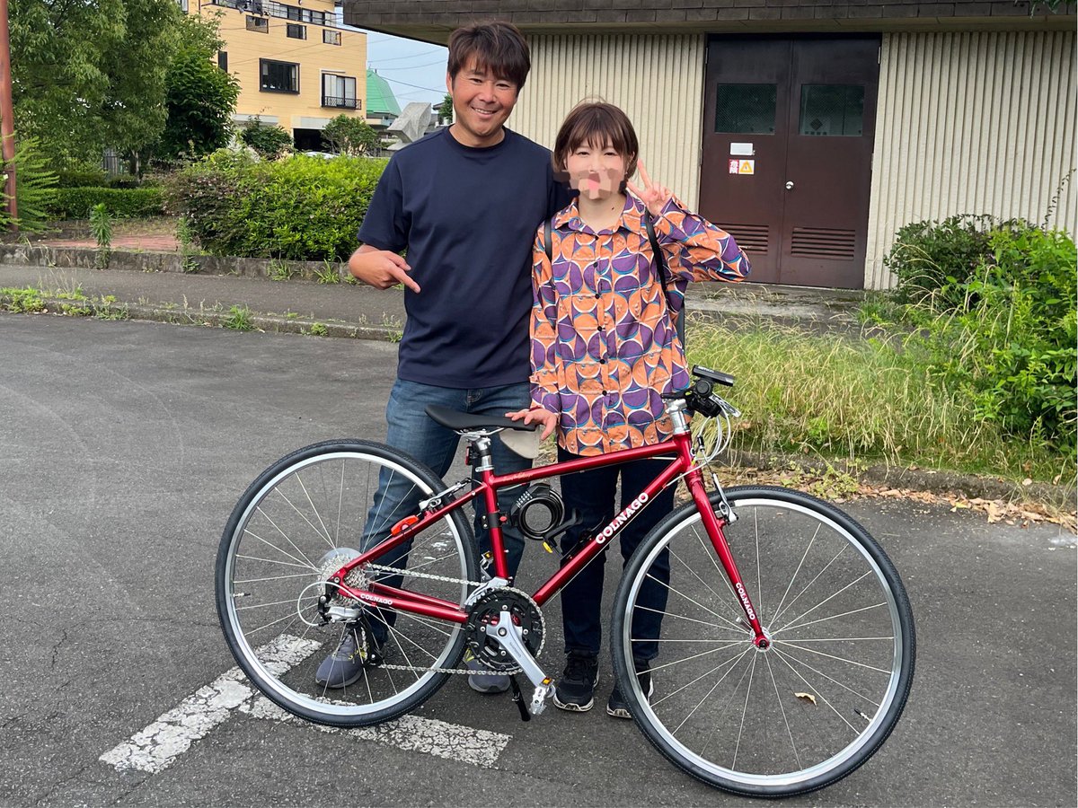 akiriderz's tweet photo. 振休の今日は長女からのスポーツバイクデビューリクエストの為にランチ&amp;納車。安全で楽しいサイクルライフを送ってほしいなぁ。 https://t.co/4hrdWLXqIU
