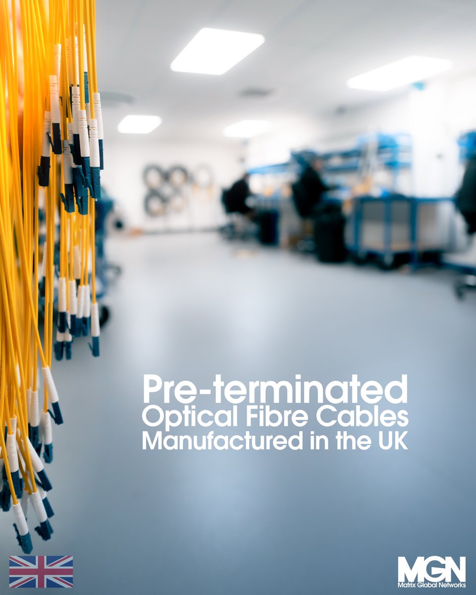 🇬🇧 UK Made Pre-terminated optical fibre cables
☎️ Enquire now - Call 01908 951000
🎥 See more - matrixglobalnetworks.com/pre-terminated…

#fibre #fiber #fibreoptic #fiberoptic #uk #termination #uktermination #ukproduction #preterms #preterminated #providingsolutions #fibrecable #fibercable
