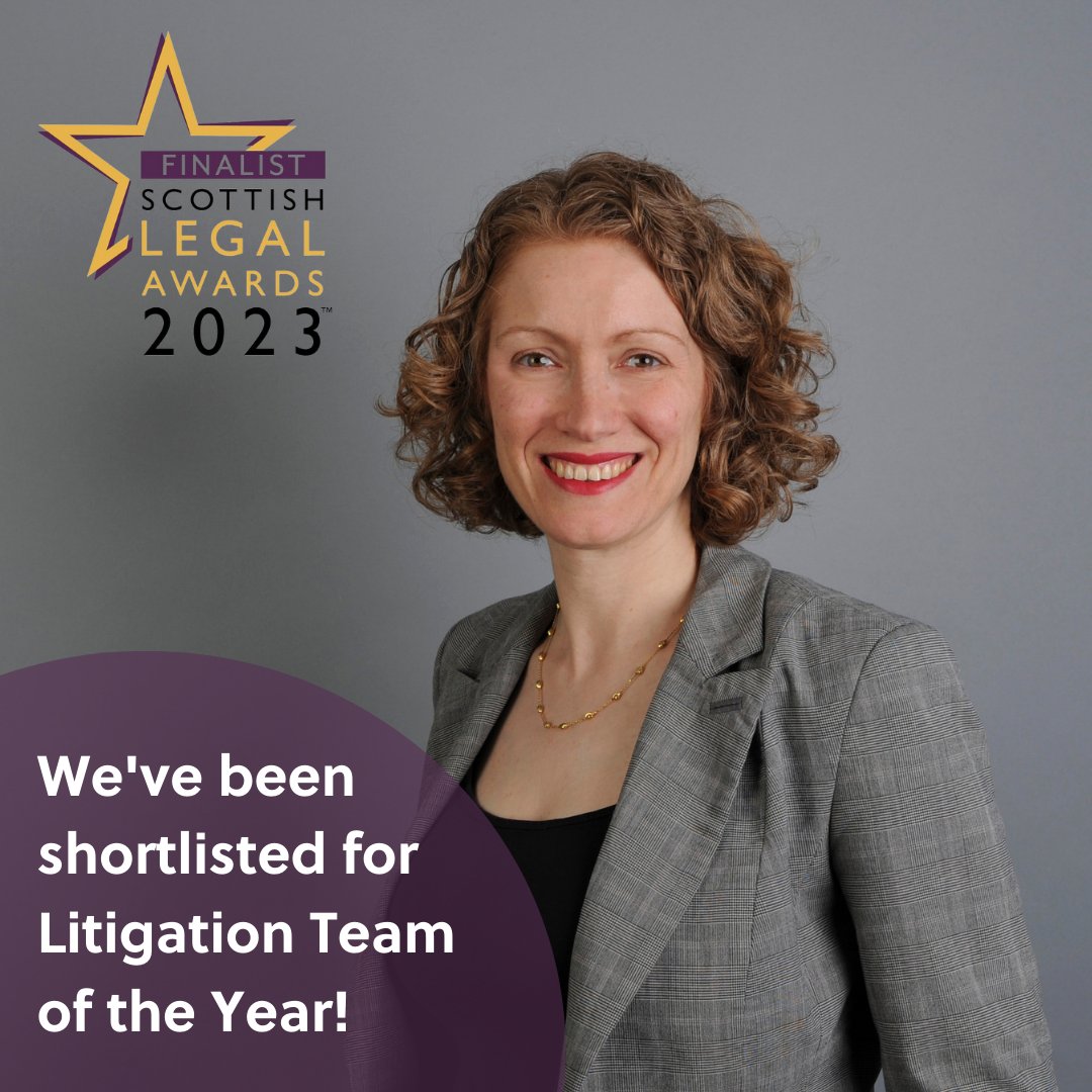 GilsonGray's tweet photo. We couldn’t be more thrilled to announce that our incredible litigation team has been shortlisted for ‘Litigation Team of the Year’ at the Scottish Legal Awards 2023! 🎉 

We’re proud of all their hard work and dedication and wish them the very best of luck on the night. https://t.co/yqOkKdaPSk
