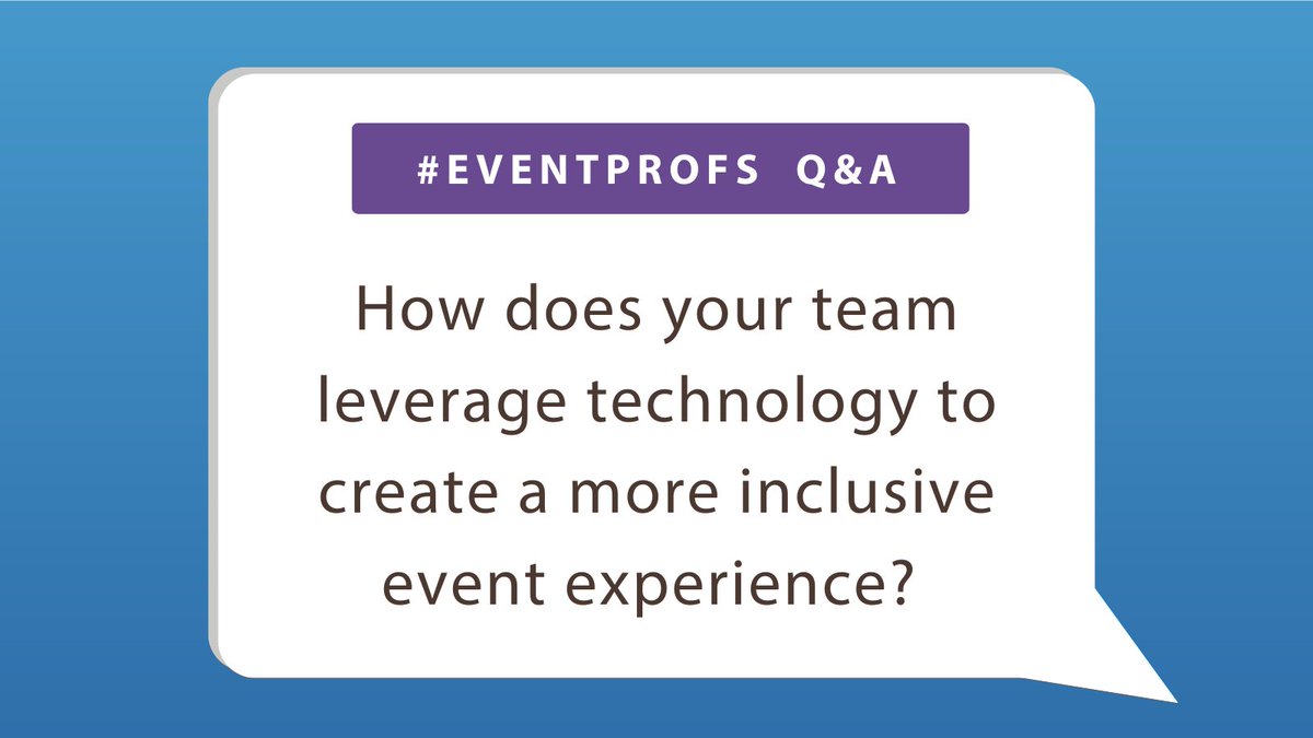 pcnametag's tweet image. [Q&amp;amp;A] 🗣️: How does your team leverage technology to create a more inclusive event experience? 📱Leave a reply below to let us know!

#eventtech #eventtechnology #eventplanning #eventprofs #dei