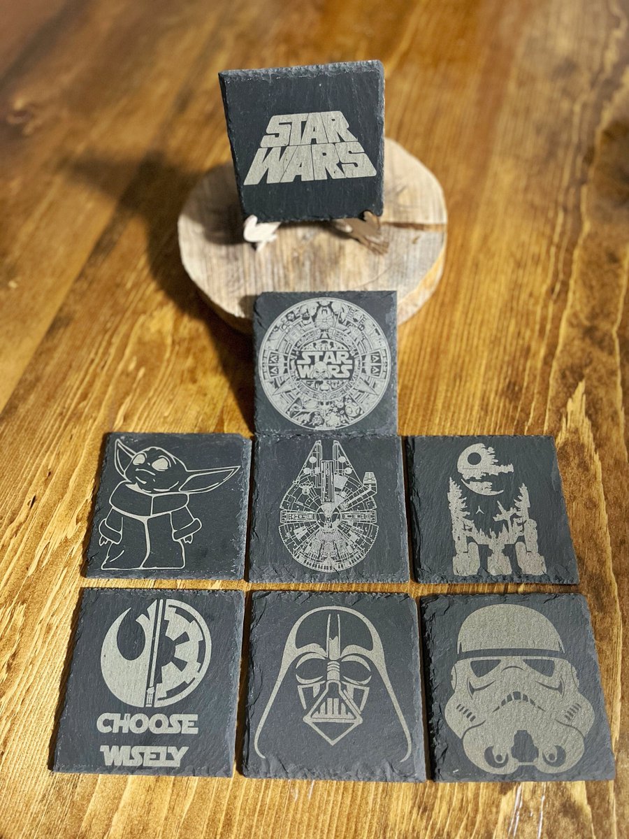 Excited to share the latest addition to my #etsy shop: Star Wars Slate Coasters Mix & Match, Drink Coasters, Man Cave Coasters, Star Wars Gifts, Darth Vader, Star Wars Favors, Set of 4 etsy.me/3XgMQAW #no #stone #starwars #starwarsmerch #drinkcoasters #mancave