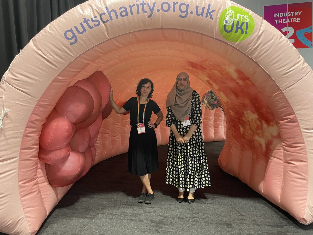 We had a great chat with @GutsCharityUK this morning at the #BSGLIVE23 in Liverpool 🫱🏽‍🫲🏿