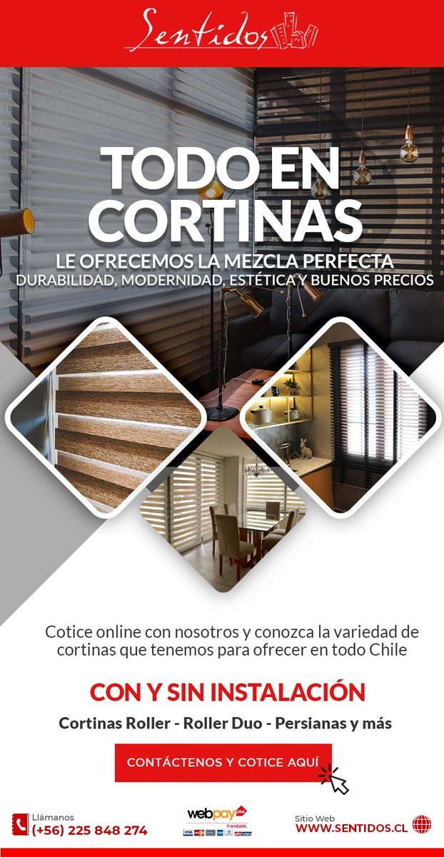 KaracterCL's tweet photo. #emailmarketing Cortinas Premium Chile - Roller - Motorizables - Con y sin instalación https://t.co/yyEE8FEzHM https://t.co/BwIdyPUyzO