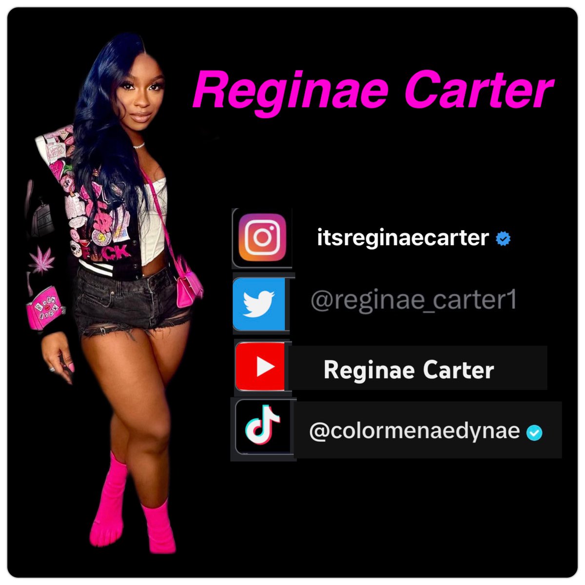 It’s Nae Day 🖤 follow her on ALL platforms 🖤

#ReginaeCarter