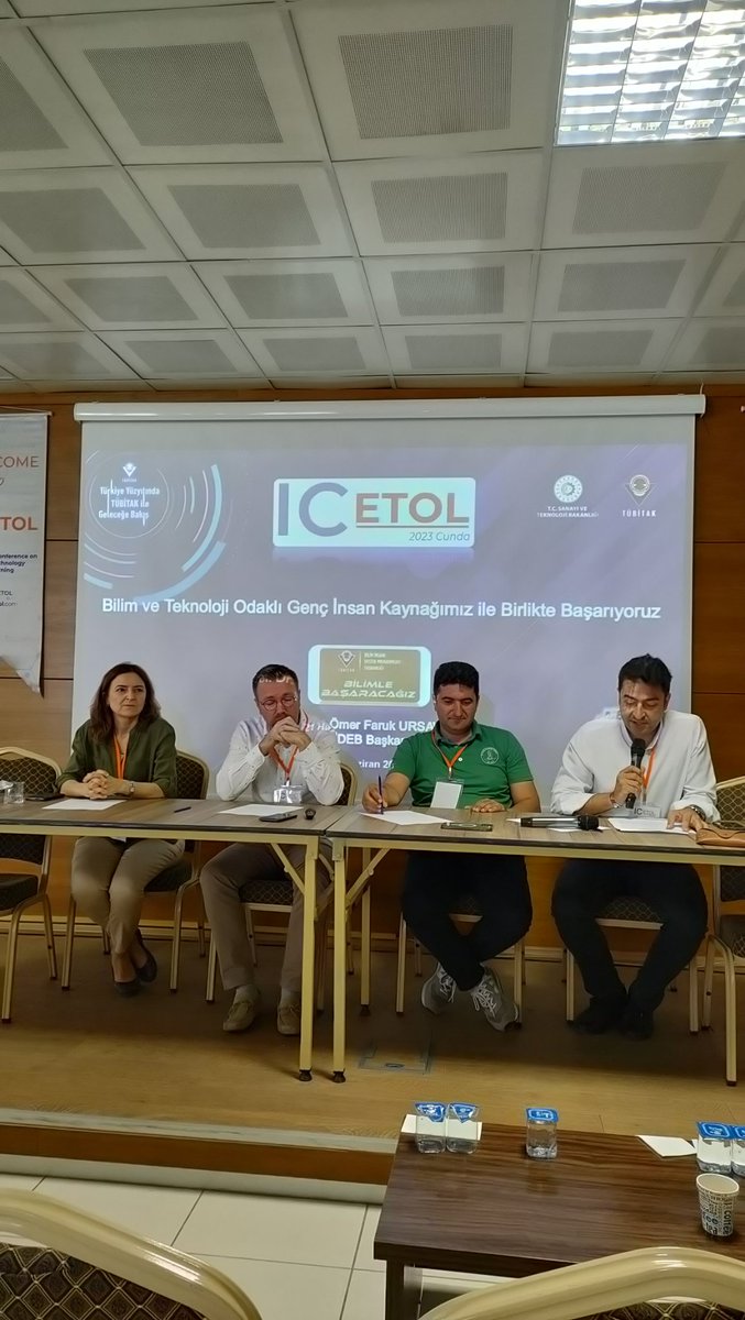 Geleceğin Bilim İnsanlarını Yetiştirmede TÜBİTAK Araştırma ve ProjeYarışmalarınınRolü Doç. Dr. KadirDemir Moderatörlüğünde
Prof. Dr. Ömer FarukUrsavaş, Prof. Dr. Gül ÜnalÇoban ve Doç. Dr. Onur Dönmez panelistliği ile gerçekleşiyor #icetol2023 <a href="/KadirDemir/">Kadir Demir</a> <a href="/onur_donmez/">Onur Dönmez</a>  <a href="/OFUrsavas/">Ömer Faruk Ursavaş</a>