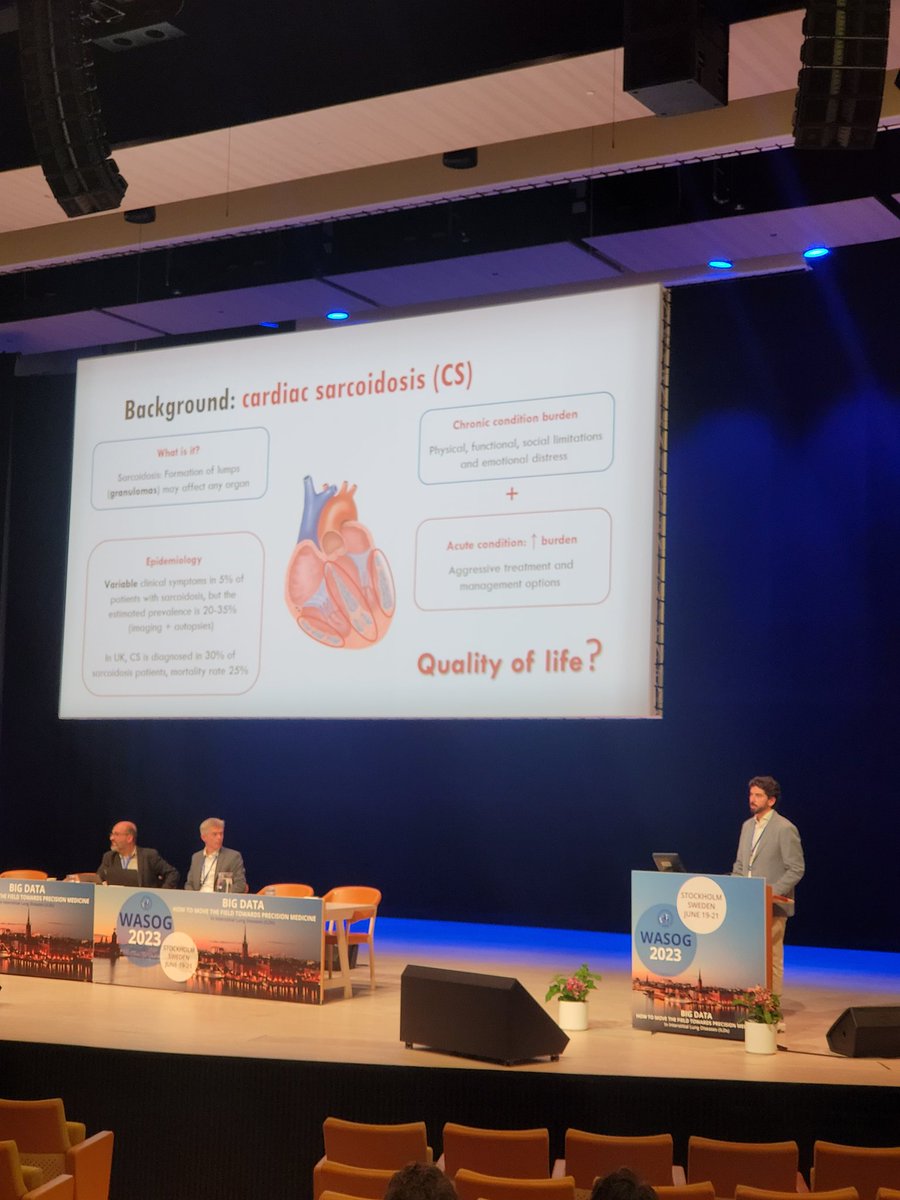 Muhunthan Thillai (@mut75) on Twitter photo #proudsupervisor Fantastic talk by <a href="/JCQuijanoCampos/">JuanC Quijano-Campos</a> on the work from his PhD in Cardiac Sarcodosis QOL questionnaires with strong answers to challenging questions from global experts <a href="/SekhriNeha/">Neha Sekhri</a> <a href="/julessanders2/">Prof Julie Sanders</a> <a href="/QMUL/">Queen Mary University of London</a> <a href="/RoyalPapworth/">Royal Papworth Hospital NHS FT π</a> @BartsHospital <a href="/NIHRresearch/">National Institute for Health and Care Research</a> <a href="/wasog2023/">wasog2023</a> #proudsupervisor Fantastic talk by <a href="/JCQuijanoCampos/">JuanC Quijano-Campos</a> on the work from his PhD in Cardiac Sarcodosis QOL questionnaires with strong answers to challenging questions from global experts <a href="/SekhriNeha/">Neha Sekhri</a> <a href="/julessanders2/">Prof Julie Sanders</a> <a href="/QMUL/">Queen Mary University of London</a> <a href="/RoyalPapworth/">Royal Papworth Hospital NHS FT π</a> @BartsHospital <a href="/NIHRresearch/">National Institute for Health and Care Research</a> <a href="/wasog2023/">wasog2023</a>