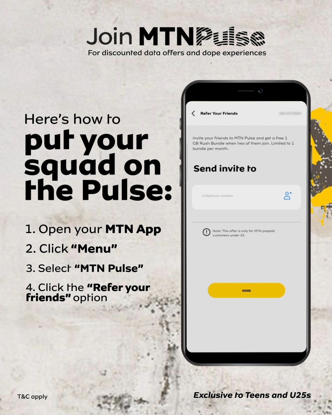 Rush refer sales a friend