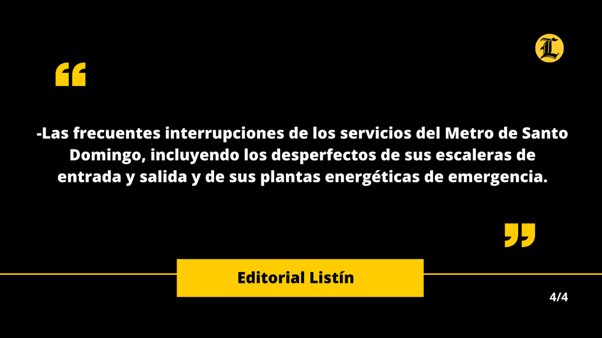 ListinDiario's tweet photo. #EditorialListín | Fragmentos del editorial "Servicios públicos en trance".

Lea completo: https://t.co/9vTVv15rzr
 
#EditorialEnVoz #EditorialListín #LoVivimosConElListín #ListínDiario https://t.co/iVi9DCNzqf