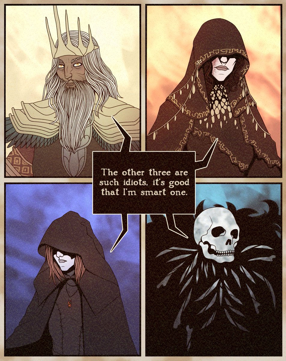 #DarkSouls Local Four Lords being absolutely objective and having adequate self-esteem (no).