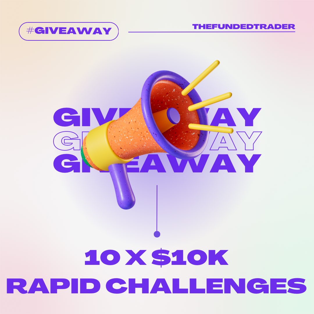 I’ve partnered with The Funded Trader for an official giveaway.

1. 10 x $10,000 Rapid Challenges
2. $5000 #ETH comment with your Ethereum wallet
Rules:

1. Follow
@thefundedtrader
@blockchainmine
2. Like & Retweet

3. Comment #fundedtradertakeover
⏳Ends on June 26th.
#giveaway