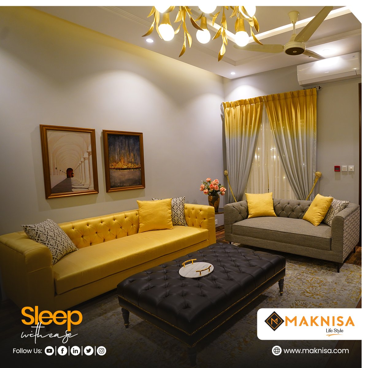 maknisapk's tweet image. Sink into luxury with this exquisite sofa now available for sale! Its plush cushions and stylish design create the perfect blend of comfort and elegance. DM us to claim this beauty for your home. #sofaforsale #luxuryliving #homeinteriors #maknisa