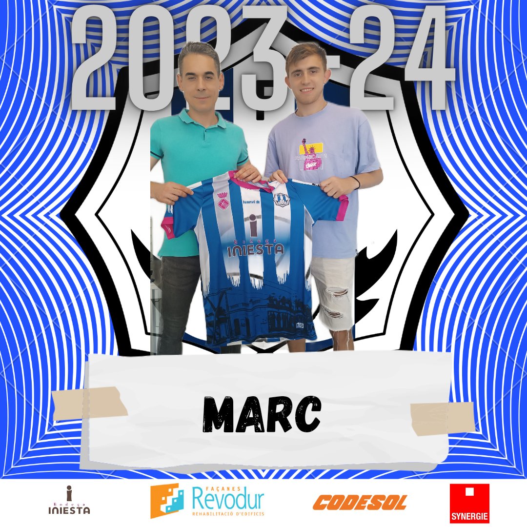 ⚪🔵FITXATGE🔵⚪

⚽MARC CARBONELL⚽

↪️Procedència: CF Martorell
✅Posició: Lateral/Extrem

🤗Benvingut a la família blanc-i-blava Marc🤍💙