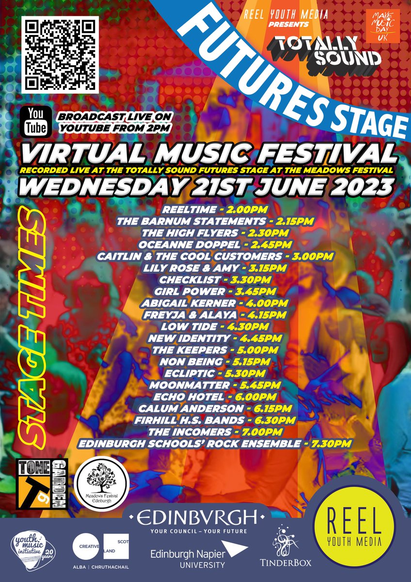 Happy Make Music Day!
We're gearing up for a whole afternoon of live video performances over on our YouTube channel which will kick off from 2pm.
Hope to see some of you there! 🤟 #makemusicday #makemusicdayuk #MMD2023