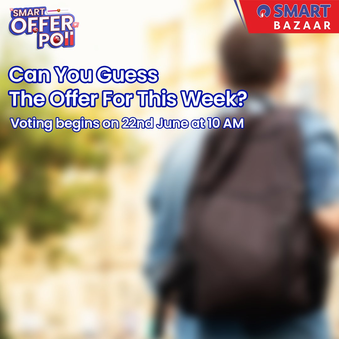 SMARTBazaarIn's tweet photo. Carry your dreams and productivity wherever you go. Can you guess this week’s smart offer poll? Let us know in the comments below.
#SMARTOfferPoll #SMARTBazaar #Offers #Vote #Poll https://t.co/VSzJBpkXpQ