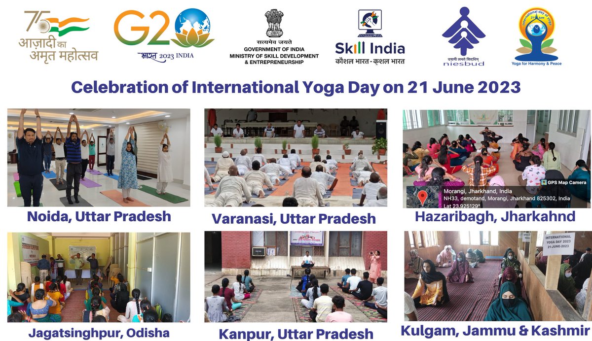 NIESBUDNOIDA's tweet photo. Celebration of International Yoga Day at NIESBUD on 21 June 2023
#skillindia #niesbud #yoga #yogapractice #yogainspiration #yogalife #yoga4life https://t.co/hPyCoNvPuW