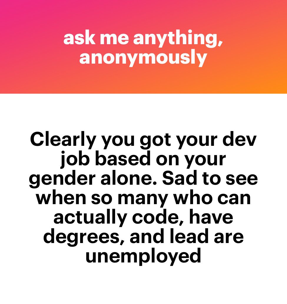 soychotic's tweet photo. Ummm ok there’s one thing we need to clear up. I didn’t get a tech job because I’m a girl.. I got it because I’m a HOT girl https://t.co/sC3MCQPET0