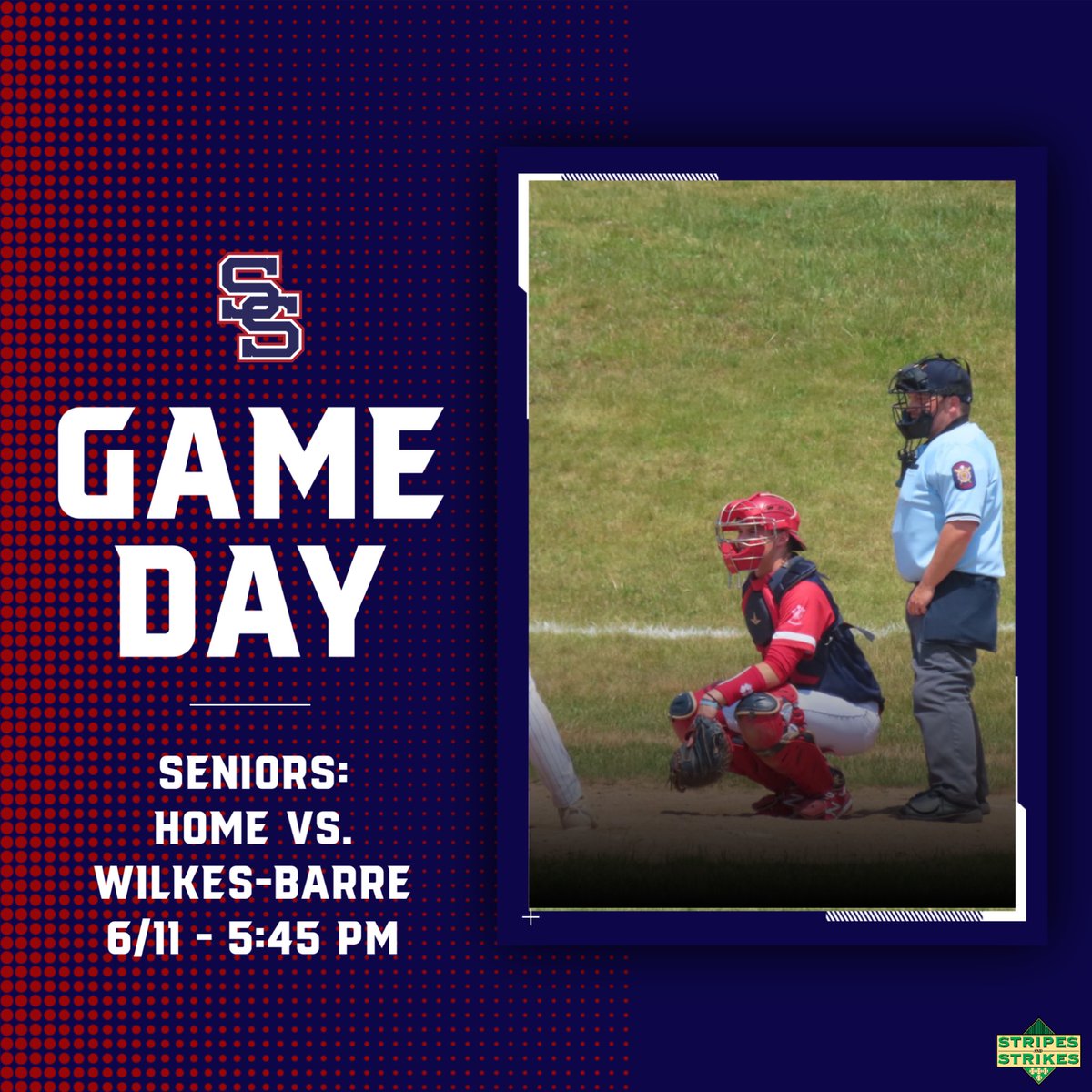 #protecttheship Seniors host Wilkes-Barre Plains today at home tonight. First pitch is at 5:45.
