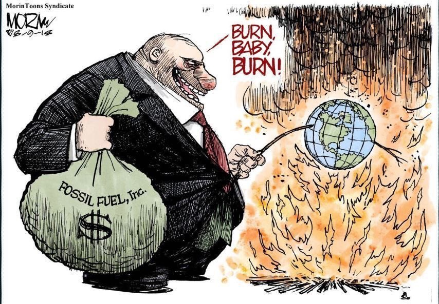 #ClimateChange is real

Why would you believe #FossilFuel companies, paid lobbyist, paid deniers, petroleum states: when their profit are based on polluting our planet 

And yes I expect lots of rude comments and bots to attack this tweet - which of course will prove my point 🤣