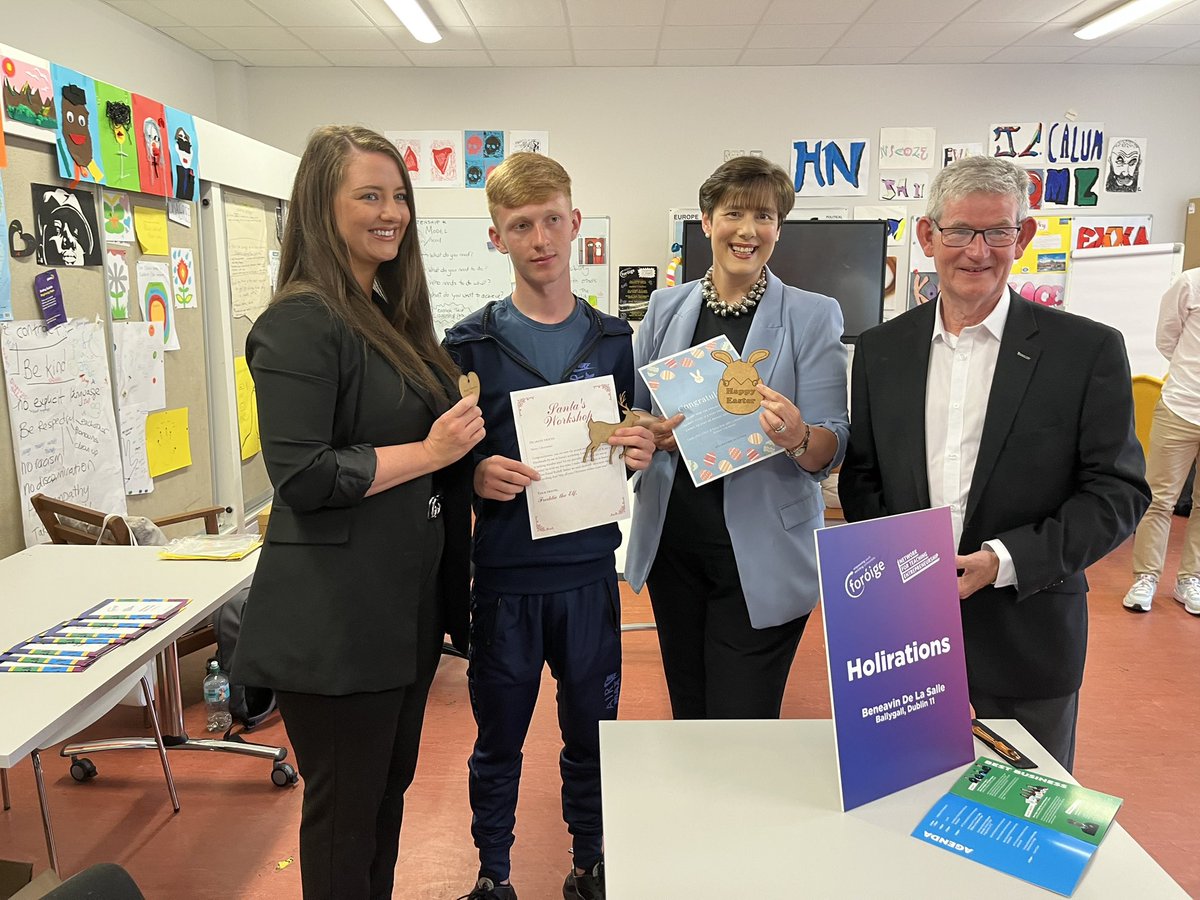 NormaFoleyTD1's tweet photo. A pleasure to visit @ForoigeB to see first hand the exciting work being carried out in the Youth Entrepreneur Programme, Leadership for Life Programme and he new Digital Youth work Programme. https://t.co/HL3MsUUdvL