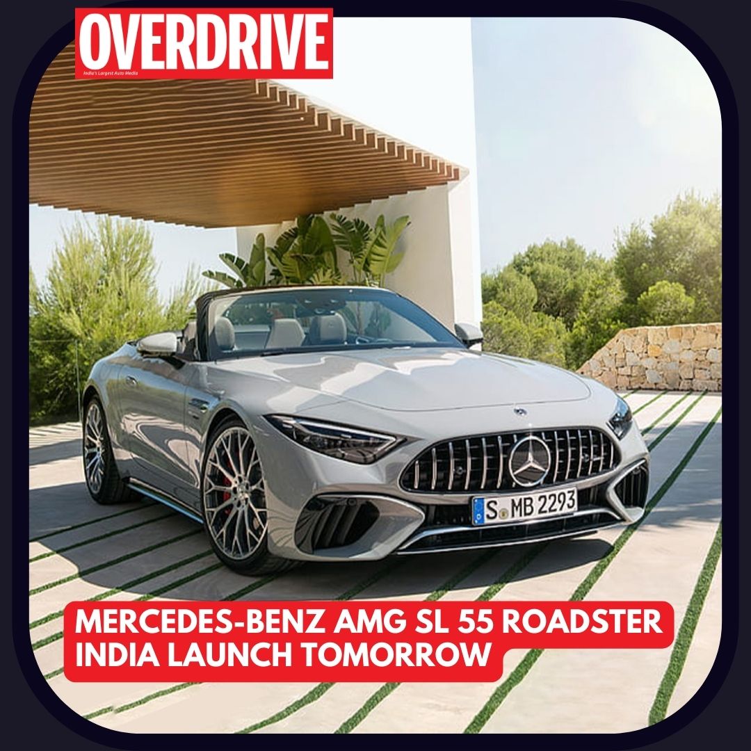 odmag's tweet image. #overdrivenews Mercedes-Benz AMG SL 55 Roadster India launch tomorrow.