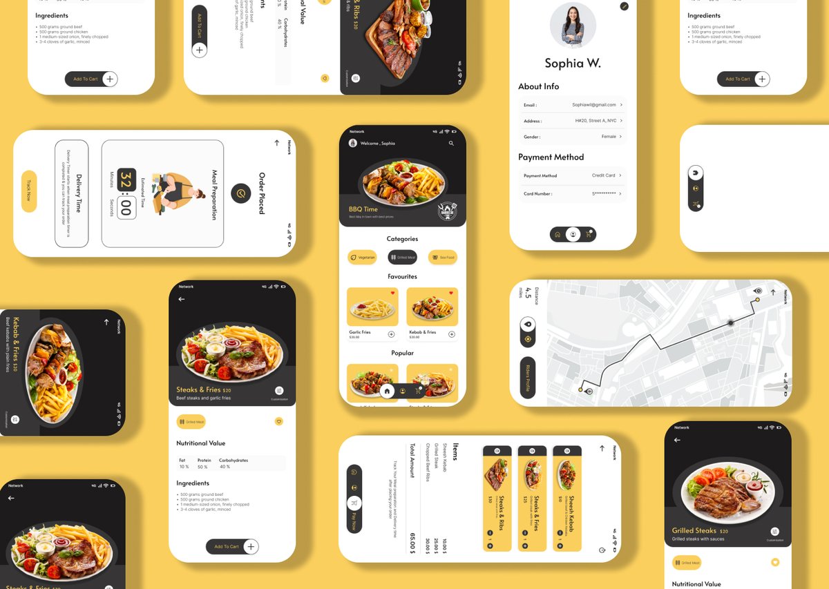 MaxStudioMXS's tweet photo. ( Restaurant BBQ App )  Project Case study , Always Looking for Feedback so Please do Leave your Reviews 😊

 #uidesign #ux #figma #Casestudy #MobileApp #foodapp #UserExperience #userinterface

https://t.co/FpKl3BfGFH https://t.co/GGHW8iC9BE