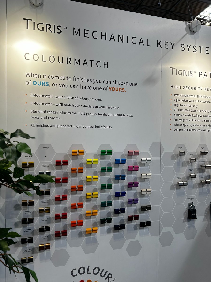 #thesecurityevent in April was a great opportunity to showcase our color match service! 

Since the show, we've received requests for mini versions of the display board to be placed in showrooms worldwide. 

Send an email to marketing@access2.com if you'd like one too!  #access2