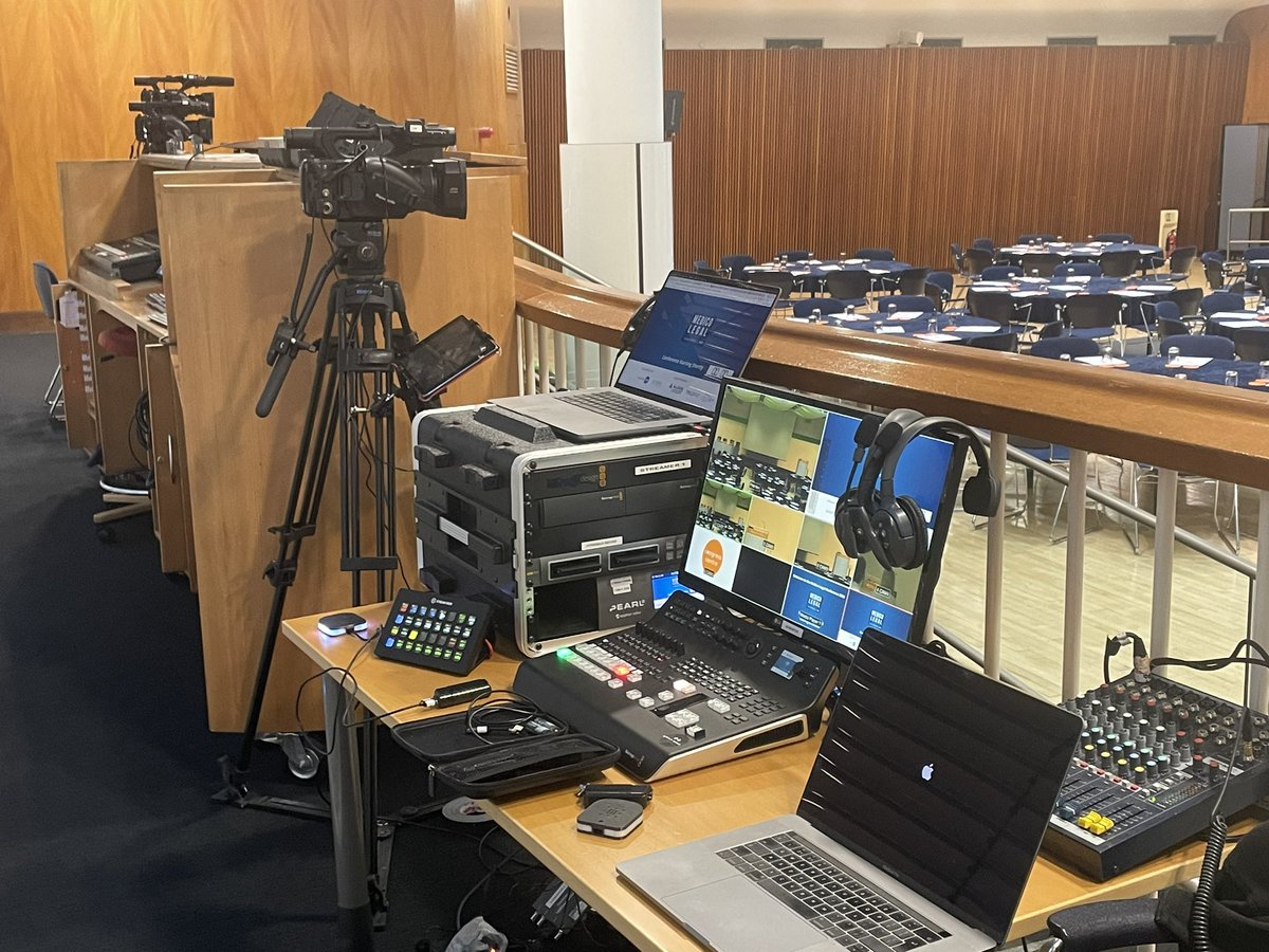 WildEdricMedia's tweet photo. We had a whirlwind trip to London this week to #livestream a conference from the @CongressCentre. All went well except that Carl & Eli got soaked in a downpour while getting to the venue in the morning! #drownedrats #livestreaming #medicolegal #iconicmedia #filming https://t.co/6GffqnQNbk