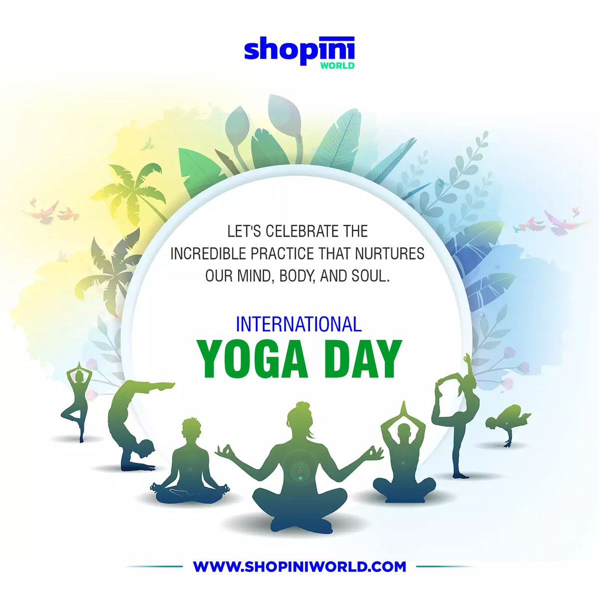 ShopiniW's tweet photo. Happy International Yoga Day! 🧘‍♀️✨ Today, let's celebrate the incredible practice that nurtures our mind, body, and soul. Take a deep breath, find your inner peace, and embrace the journey of self-discovery. #InternationalYogaDay #YogaDay #InnerPeace https://t.co/gTDJD6fE9e