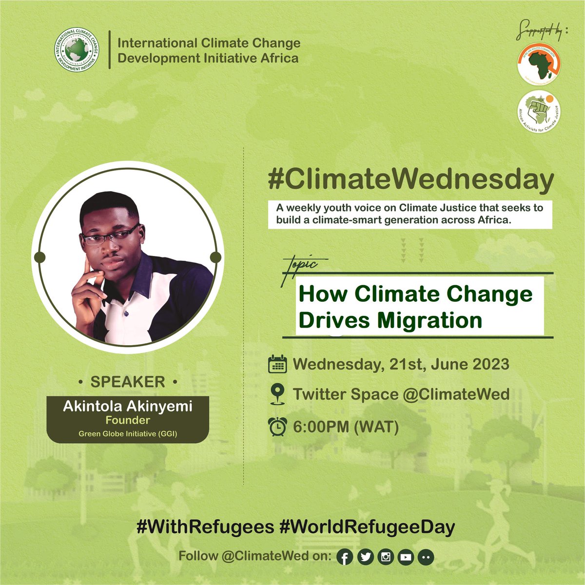 Is this about the #JapaGeneration #BlackLiveMatter #ClimateMatters, #Biodiversity #GreenerPastures or what?

Let us find out together by 6pm (WAT) today  guys. #Expository #KnowledgeSharing #SolutionBirthing #ImpactDriving...
@Greenglobei22 @ClimateWed @InsideIlorin_NG @Kwara_NGO