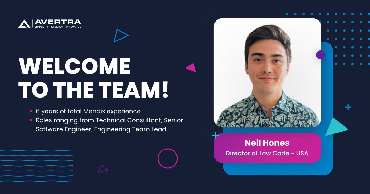 We're excited to welcome Neil Hones to our global team as the new Director of Low Code- USA! 💥

With his incredible set of skills and proven track record, we're looking forward to supercharging our growth even further in the #lowcode field.
