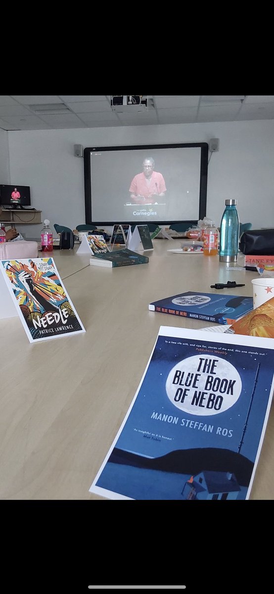 GartreeEnglish's tweet photo. This afternoon our lovely Carnegie Book Club watched the award ceremony being streamed. The lucky lot enjoyed some treats as the final decisions were made. Sign up with Ms Weatherhog!
#GartreeEnglish https://t.co/zGqv4w4Wkp