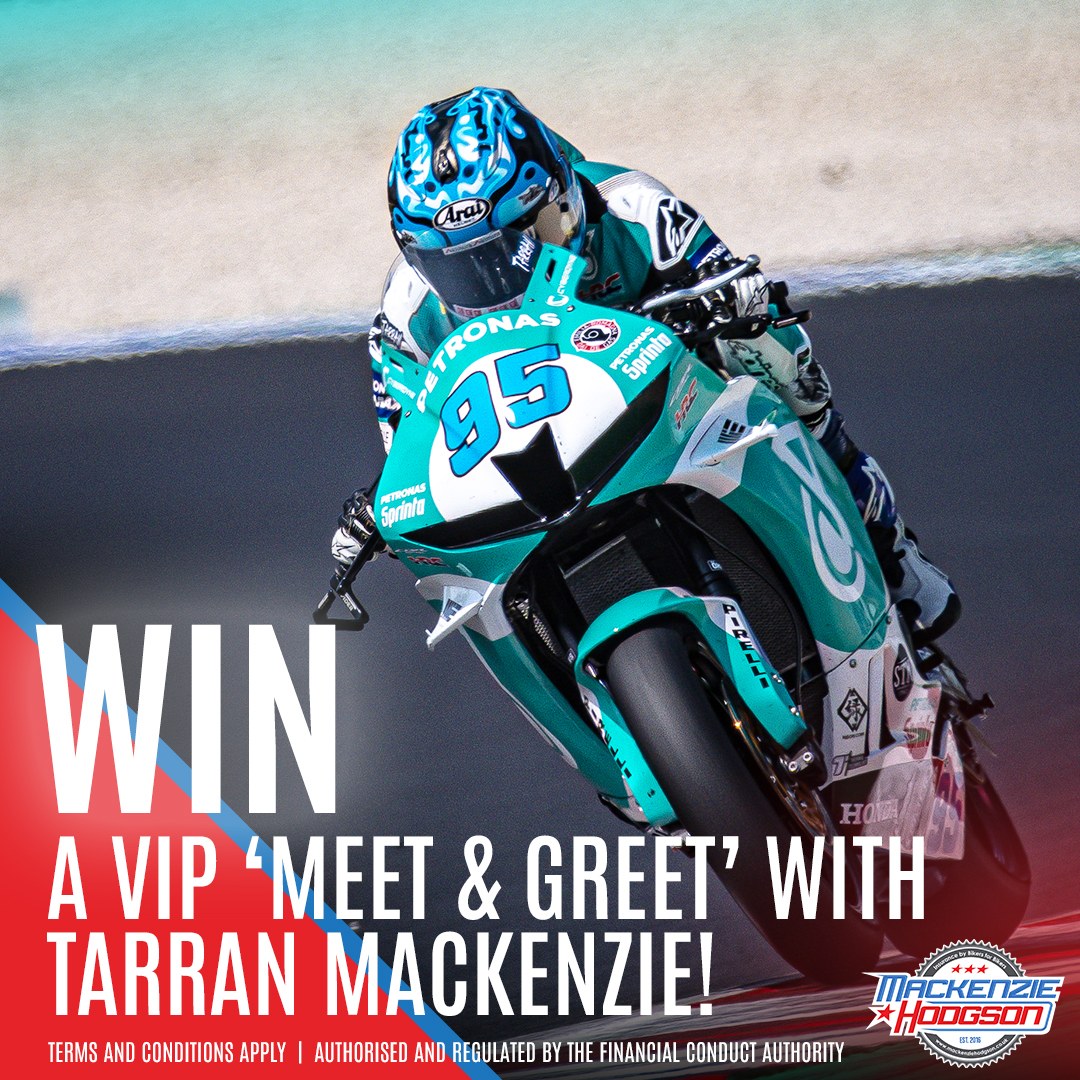 We're giving away a VIP 'meet and greet' with @tarranmac95 and @niallmackenzie1 at next weekend's WorldSBK round @DoningtonParkUK to one lucky Mackenzie Hodgson Policy Holder! Winner to be selected at random and contacted shortly! Terms apply: bit.ly/44btM9l