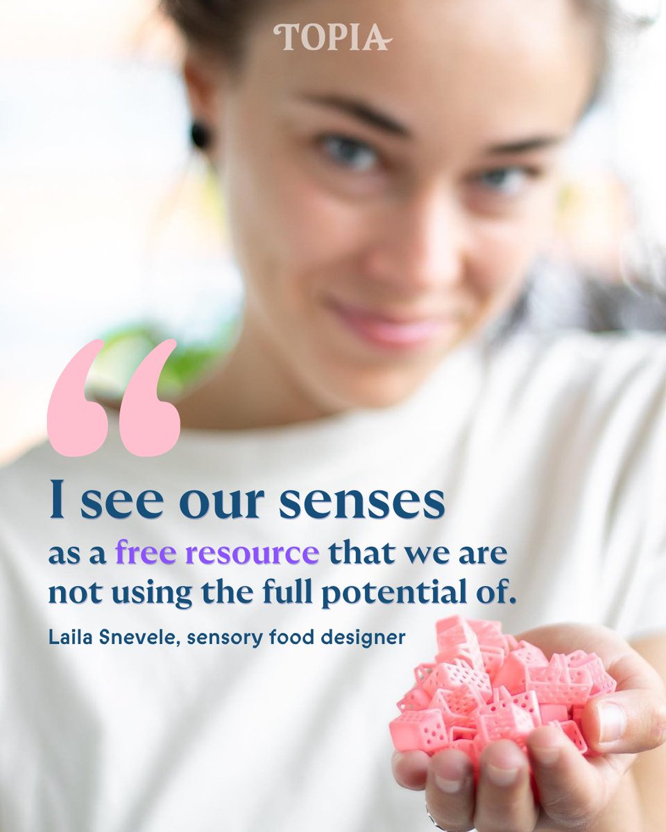 Did you know you can season food WITH YOUR MIND?! 🌶️

Unlock a world of gastronomic delights and learn all about 'digital seasoning' in this new interview with sensory food designer Laila Snevele.

Read ► worldoftopia.com/laila-snevele-…