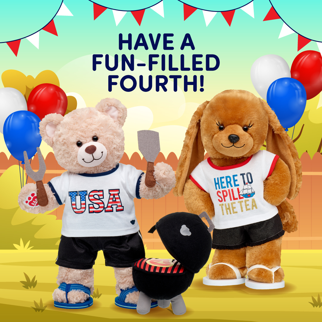 It’s a Bear Cave BBQ party! Shop a special Fourth of July edition of Build-A-Bear After Dark and spark fireworks with hilarious gift ideas for adults.

bddy.me/44aNGBz

*US Only