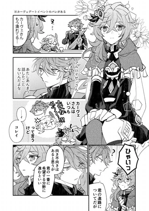 アルハイゼンとコレイ(3/5) ⚠️カーヴェのデートイベントの要素を含みます 