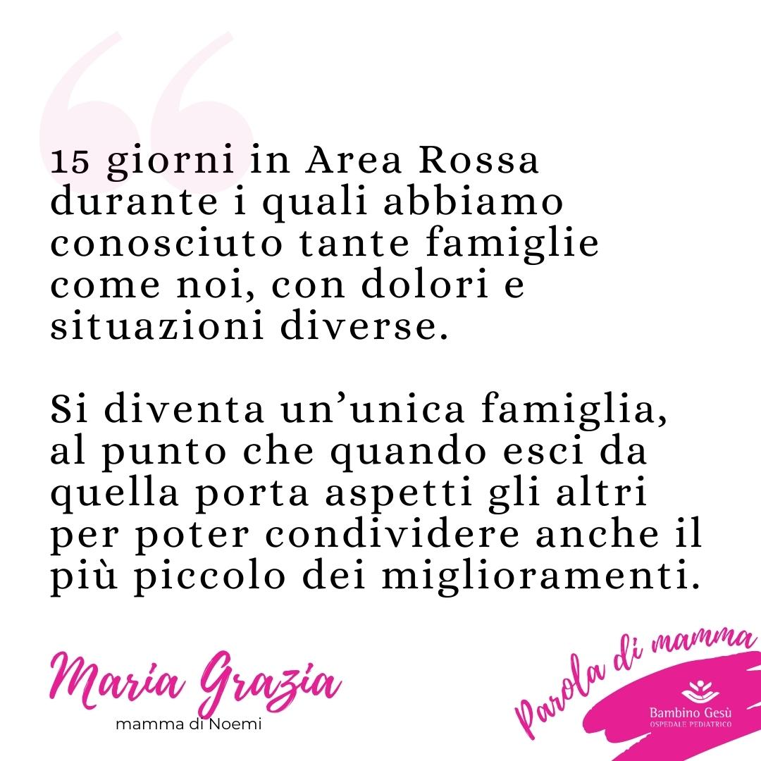 #paroladimamma Maria Grazia
#pensierodelgiorno #3luglio 
#AreaRossa