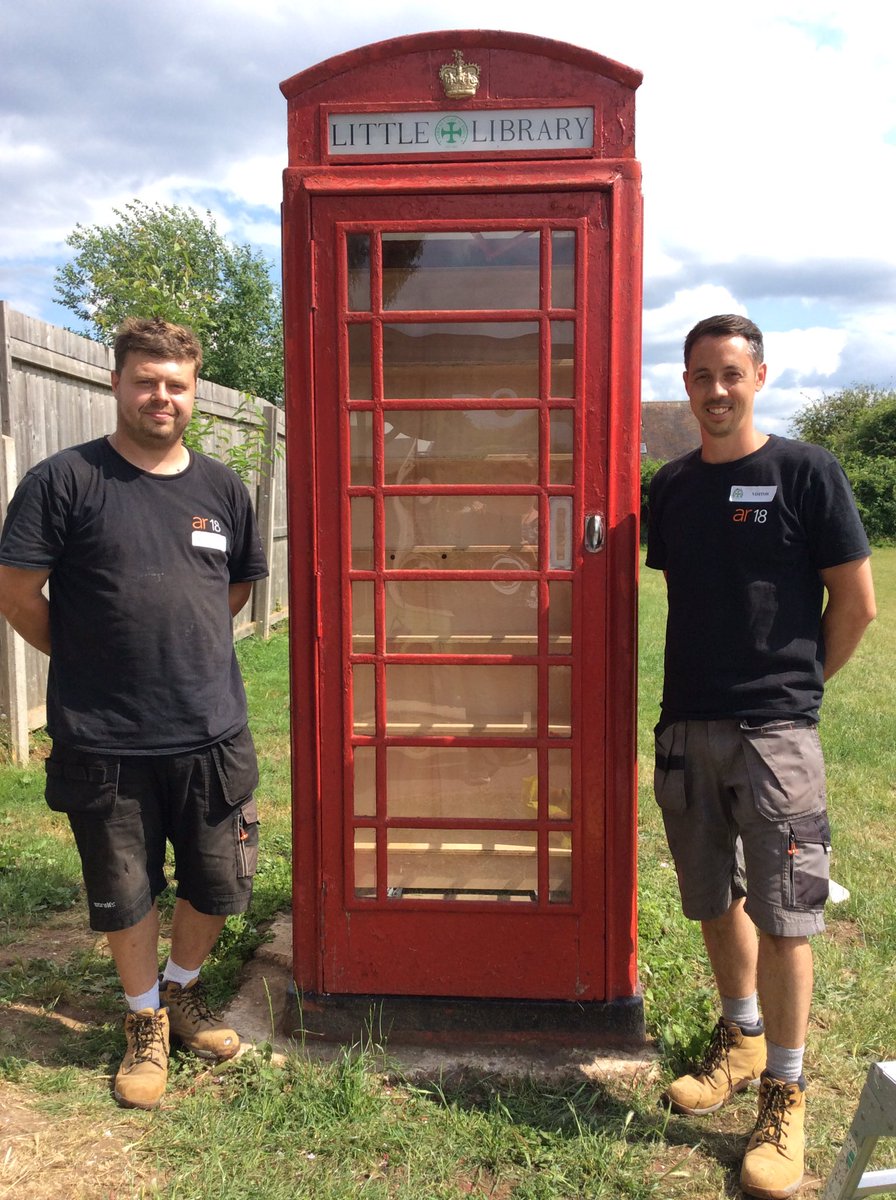 A huge thank you Mr Cockerell and his wonderful team for our Sarratt Little Library.