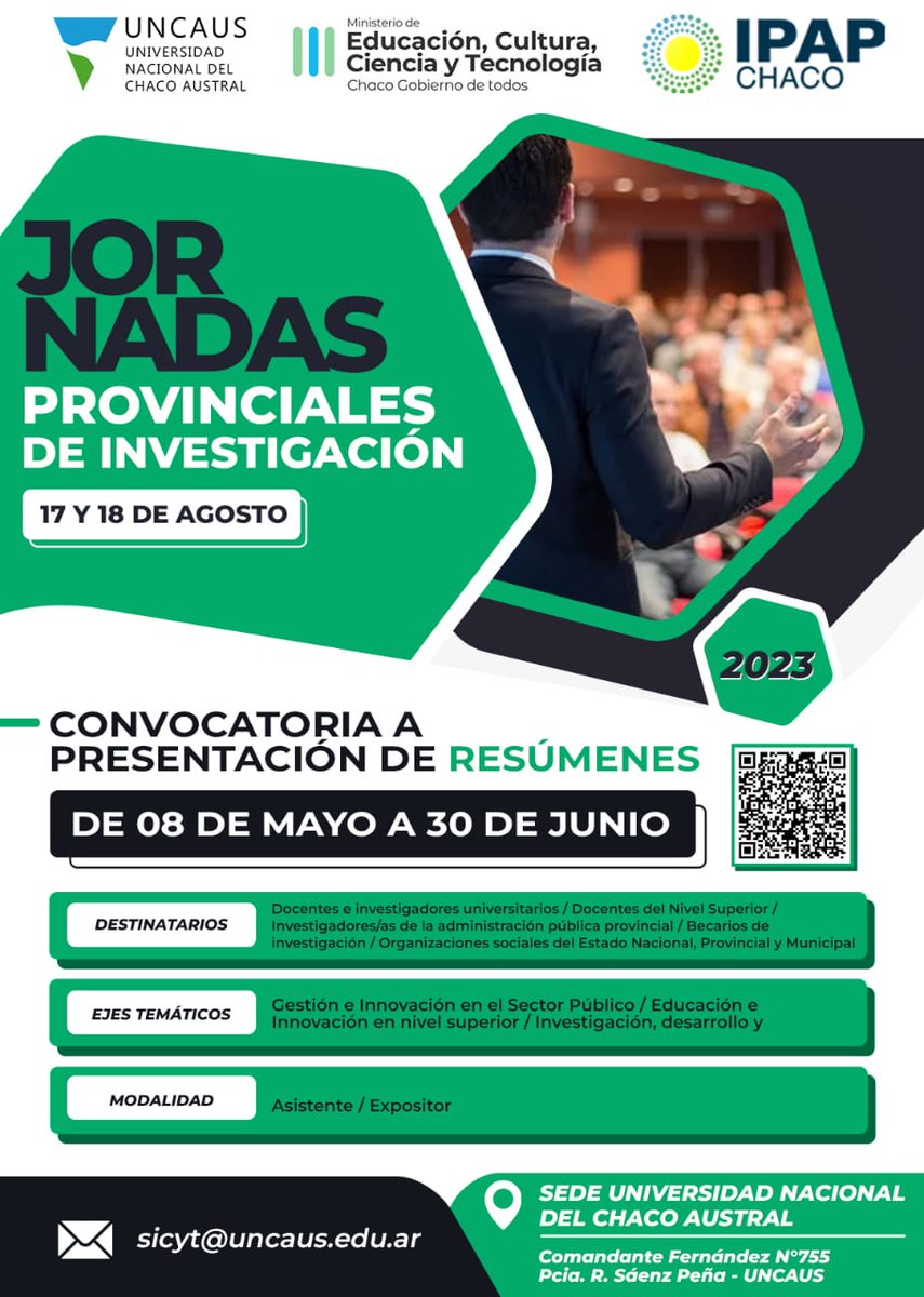 CF_Chaco's tweet photo. ❗️ ¡Atención a todos los interesados en participar en la Jornada Provincial de Investigación!

Nos complace informarles que se ha extendido la fecha límite para enviar sus trabajos. Ahora tendrán la oportunidad de presentar sus investigaciones hasta el día 30 de junio. https://t.co/3UGrMzyh1C