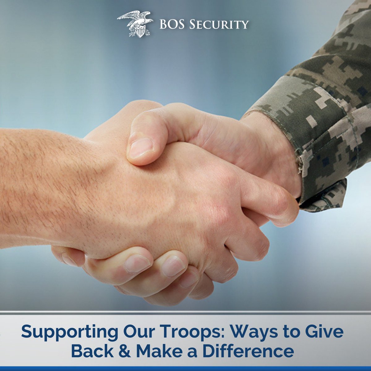 As a nation, we owe a great debt to our brave troops who risk their lives to protect our freedoms. There are many practical ways to make a difference, from donating to volunteering, but consider these as well: nsl.ink/aCnE 

#BOSSecurity #ReduceYourRisk #Security