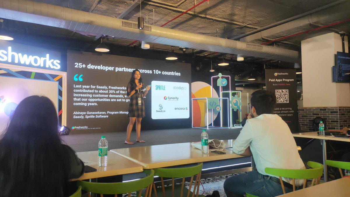 spritlesoftware's tweet photo. Exciting news from Freshworks Dev Summit 2023! Our Saasly team at Spritle Software is thrilled to participate in this event. Stay tuned for updates on the insightful sessions on AI-led development. #FreshworksDevSummit #SpritleSoftware #Saasly #AI #TechConference https://t.co/xVwTsTE8sy