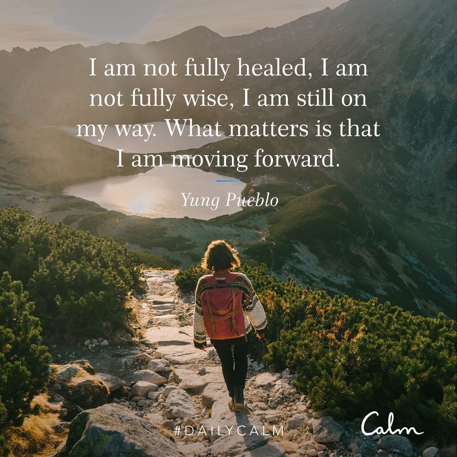 Every single step matters to move forward.
#meditation #mindfulness #dailycalm @calm