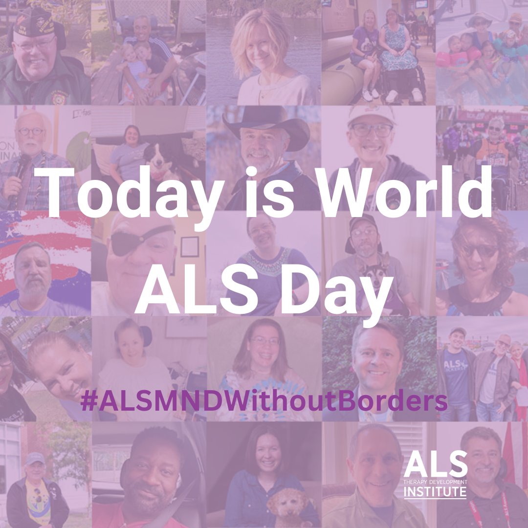Today is World ALS Day. As a part of the International Alliance of ALS/MND Associations, ALS TDI celebrates June 21st as the Global Day of Recognition of ALS/MND. Please help share to spread awareness of ALS/MND and the work being done to end this disease. #ALSMNDWithoutBorders