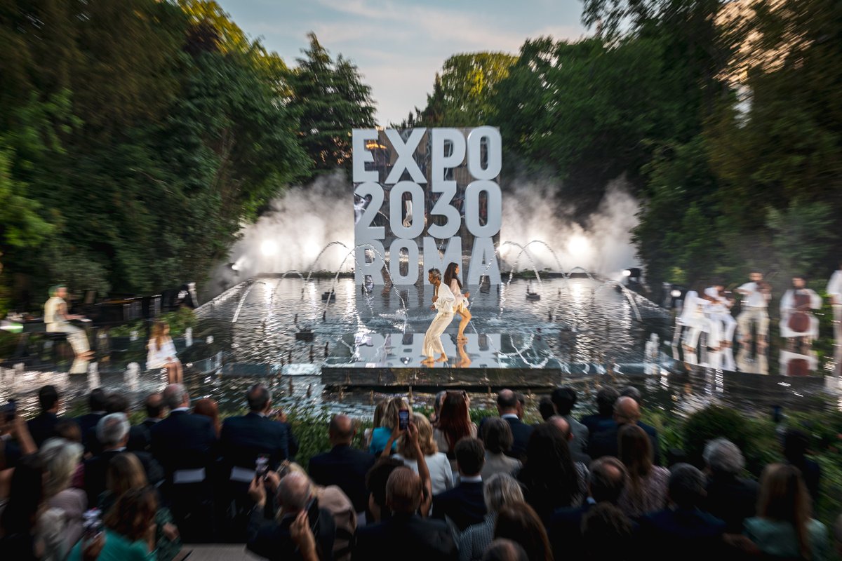 ega_worldwide's tweet photo. A new chapter in the journey to Rome's bid for Expo2030. Following yesterday's official presentation at the BIE's assembly in Paris, the Italian Embassy in the French capital hosted a grand show in support.
#Expo2030Roma #Humanlands #AllTogetherForExpo2030Roma
#ega #egactive https://t.co/Twn7yoUt09