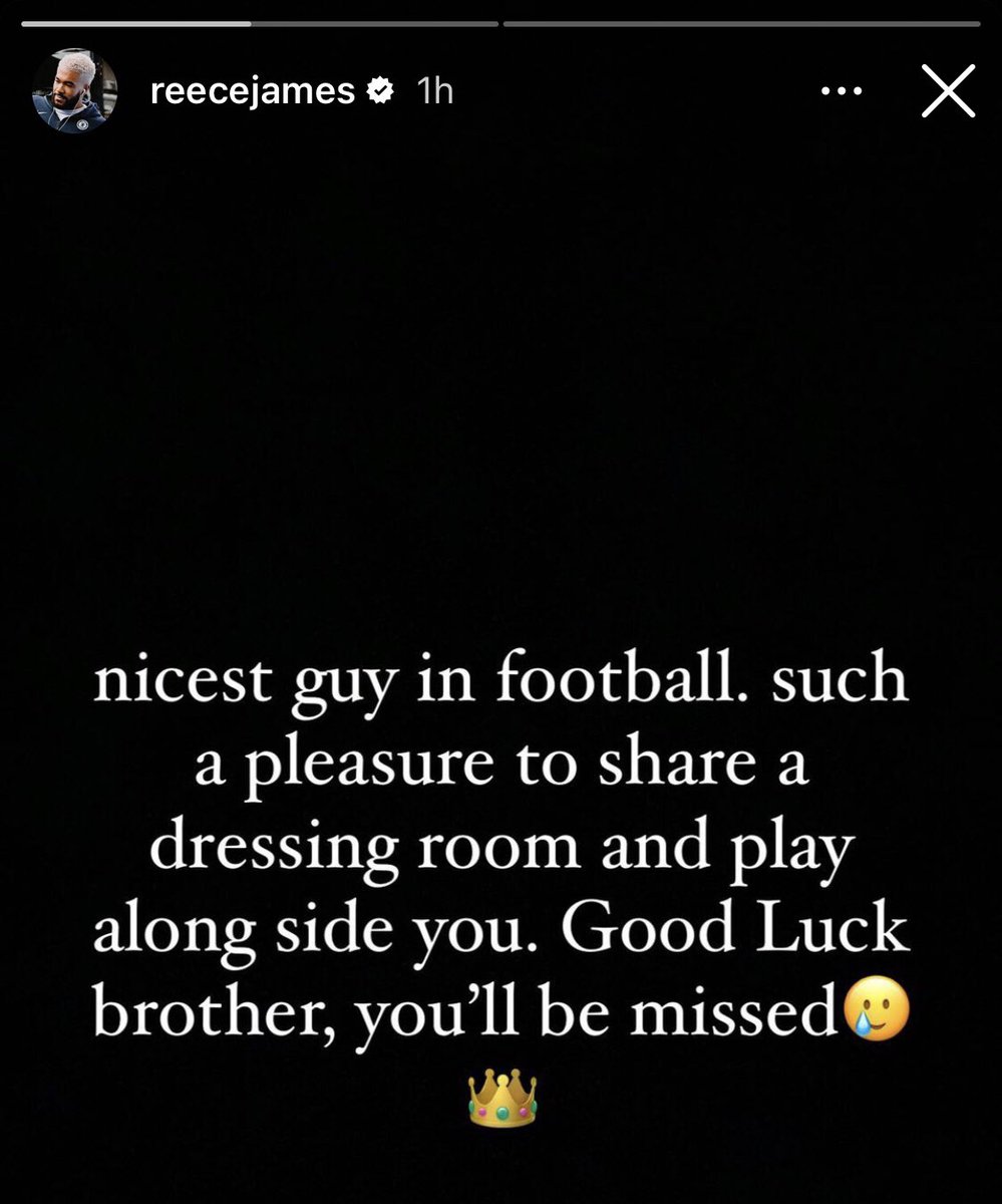 reece james with a lovely tribute to his now former teammate bakayoko 

(he’s actually talking about kante)