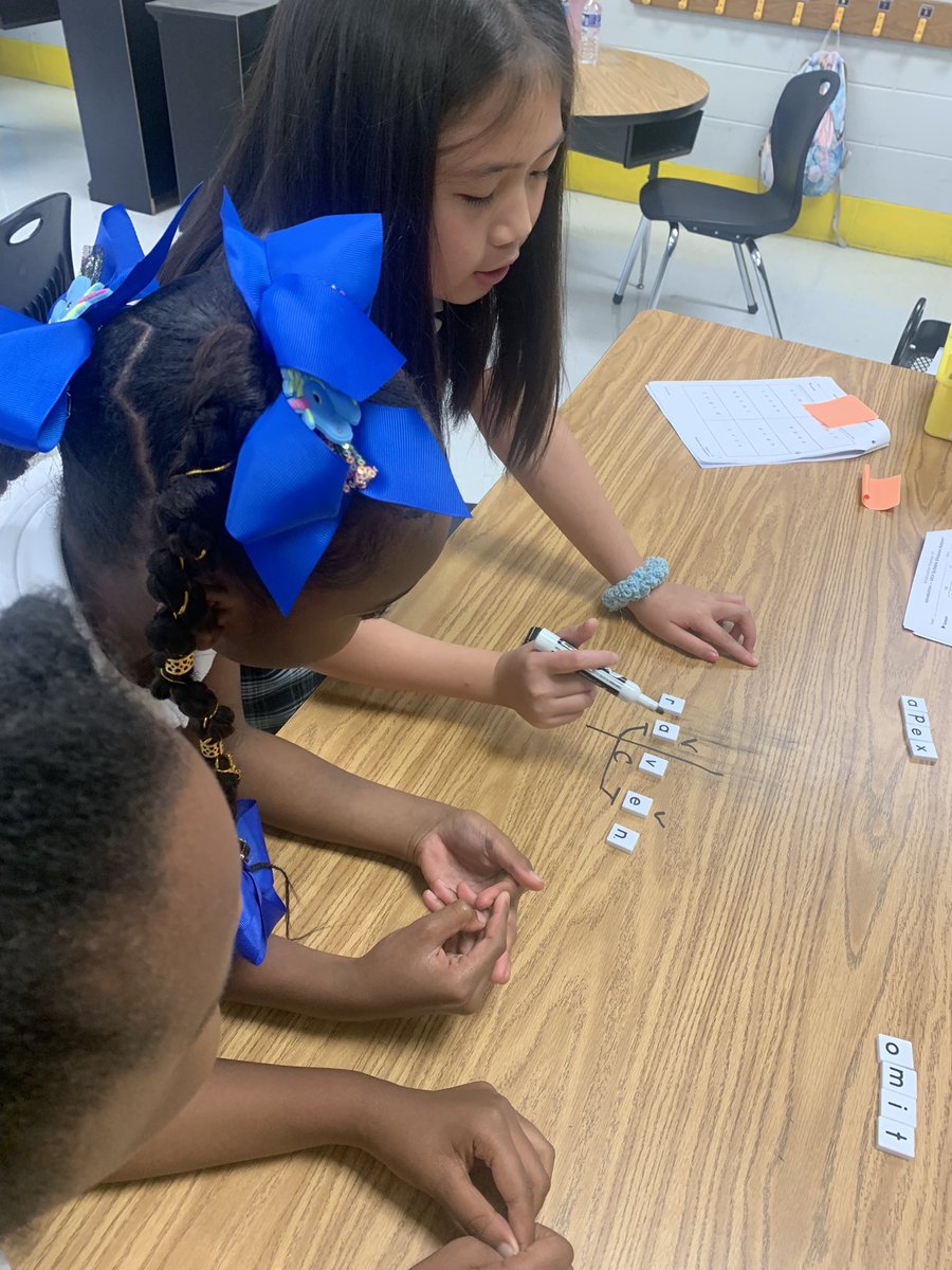 denisemaye3rd's tweet photo. Mrs. Maye’s 3rd grade literacy camp students are practicing their syllabication skills…and are good at it!!💙💚💛
#literacycamp23
#themertzway https://t.co/KygiQNJrOU