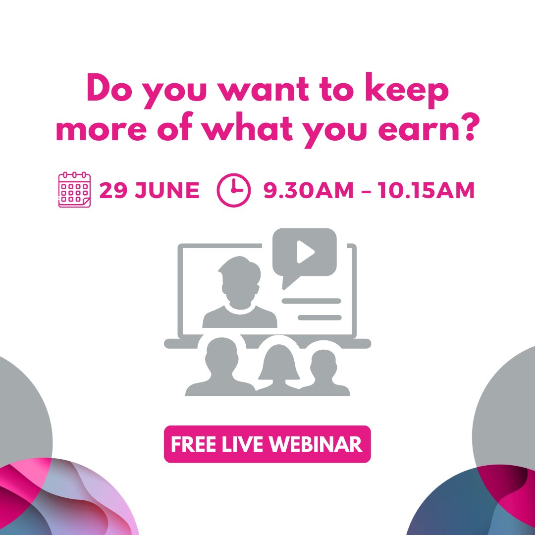 Did you hear about our latest #webinar?

Join our Director, Chris Wilson, as he explores the strategies available for managing your tax obligations.

This is an excellent opportunity to learn more about the options available.

Sign up today: bit.ly/3PmQwPU

#UKbusiness