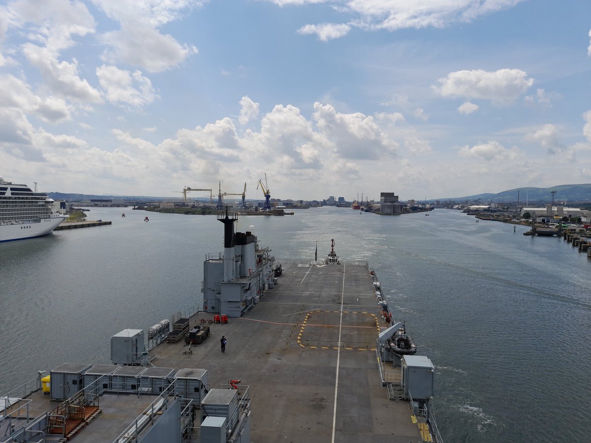 And that concludes our very busy week in Belfast! Thank you to all the wonderful people who stepped on board to learn more about life at sea 🌊 We hope to see you again in the future 👋 @RFAHeadquarters @RoyalNavy @HMS_Hibernia @HarlandWolffplc