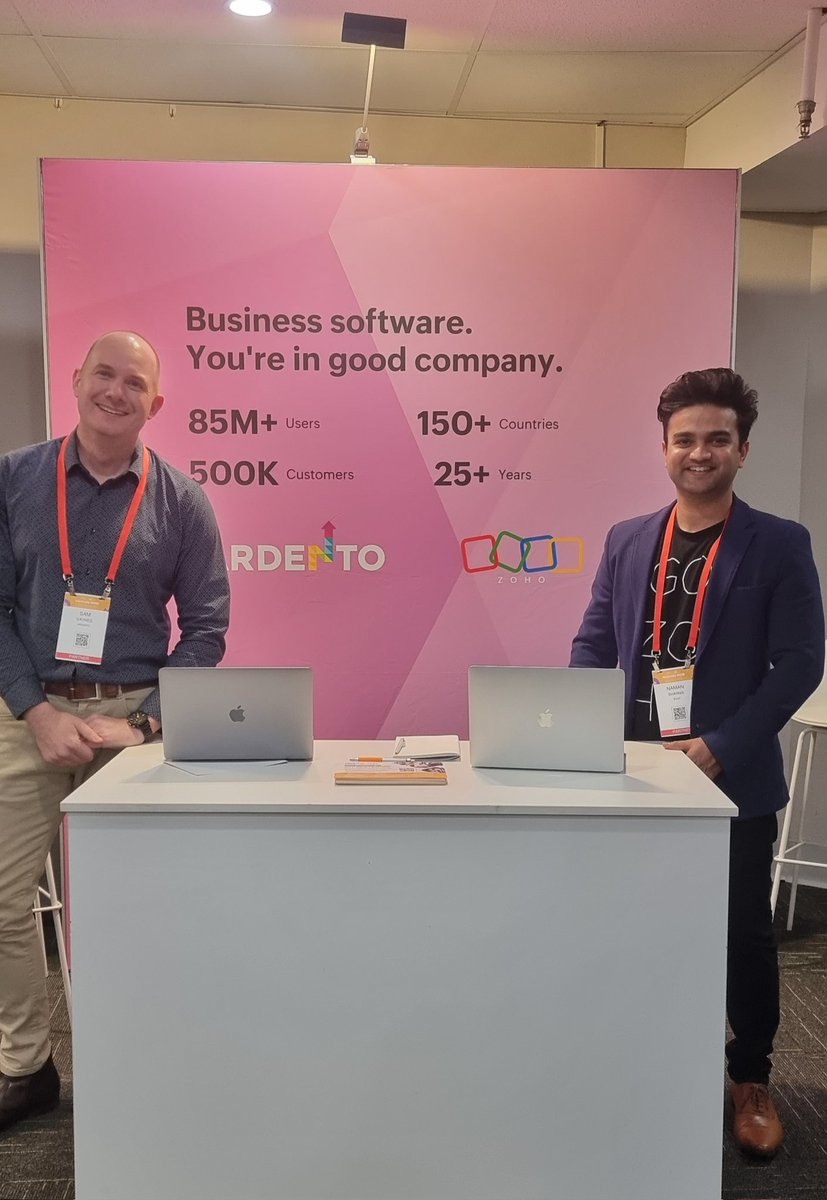 samdaynes's tweet photo. Great time this week in Sydney for the Innovate NSW event.

Always fun spending time with great #Zoho team members too!

@WeAreArdento 
@Zoho_ANZ https://t.co/U5nOdfcQAg
