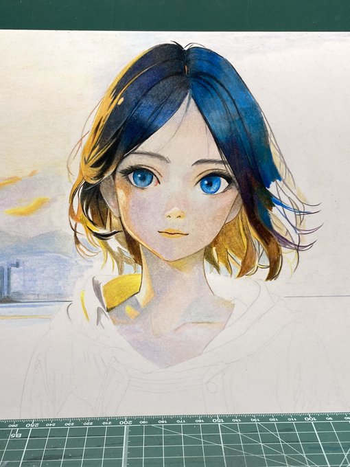 アーニャ「アーニャ 描いてみた。 色鉛筆でふんわりと。 #模写 アーニャ「アーニャ 描いてみた。 色鉛筆でふんわりと。 #模写