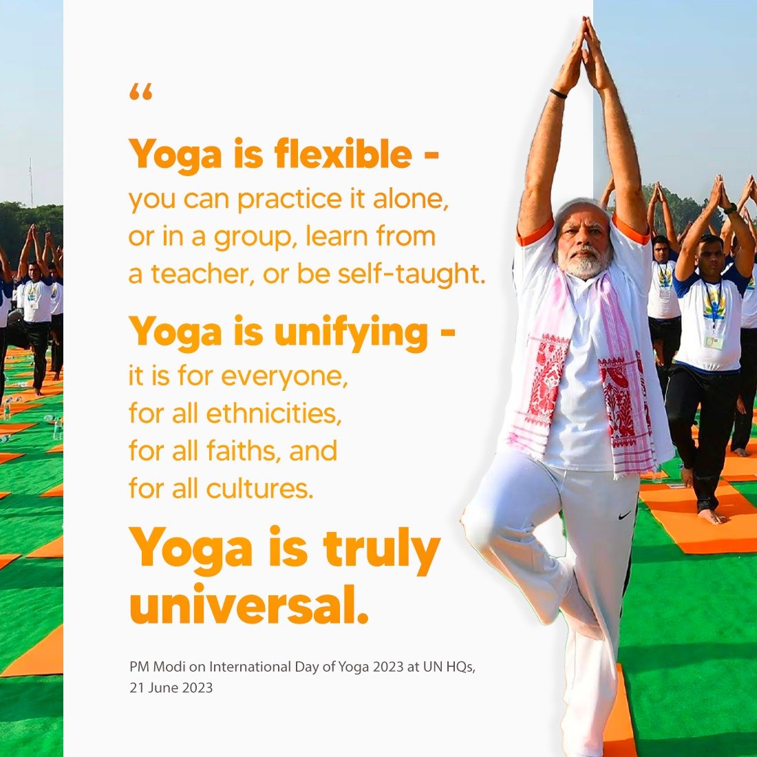 Yoga is truly universal.